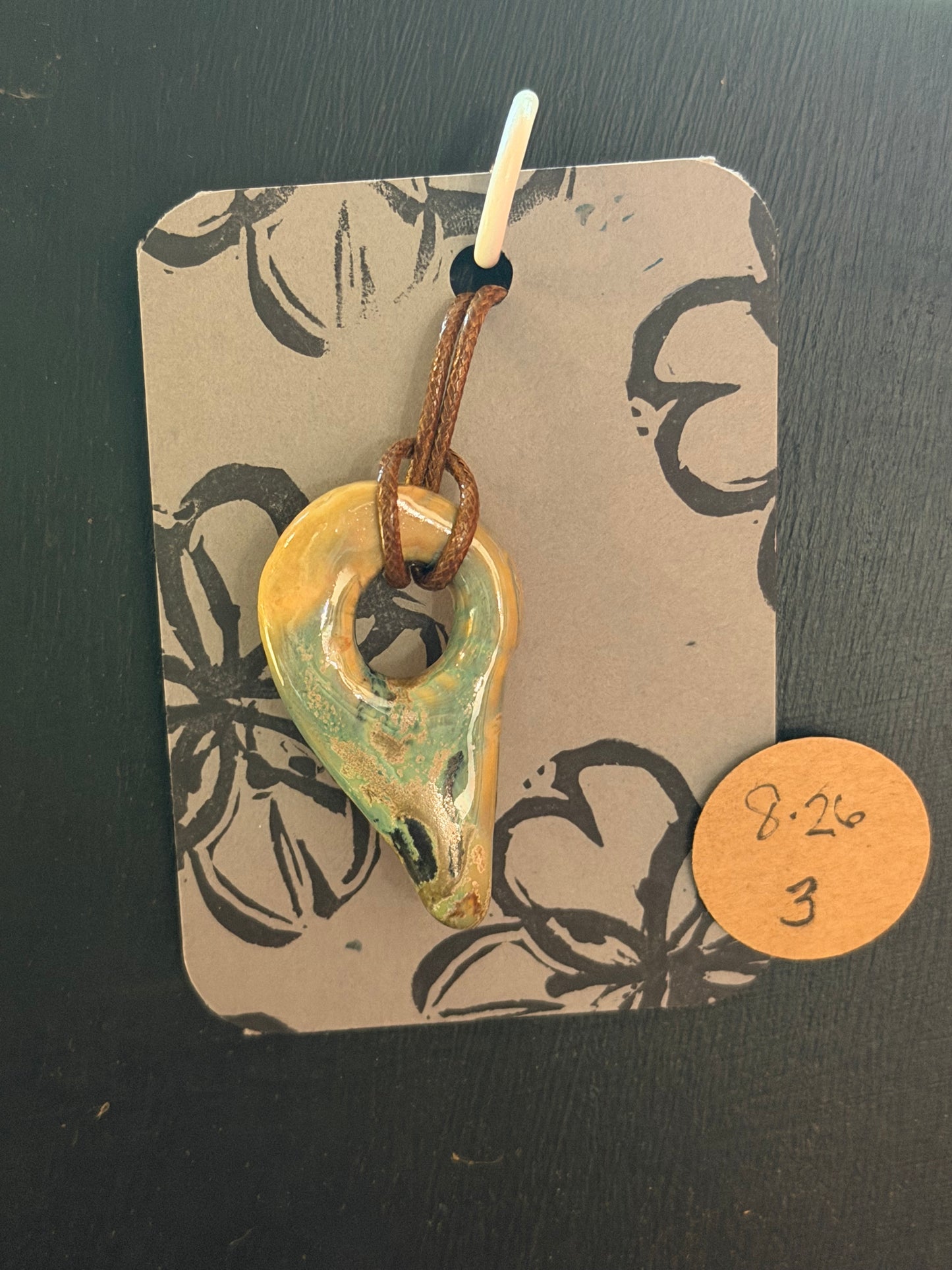 Handmade ceramic necklace