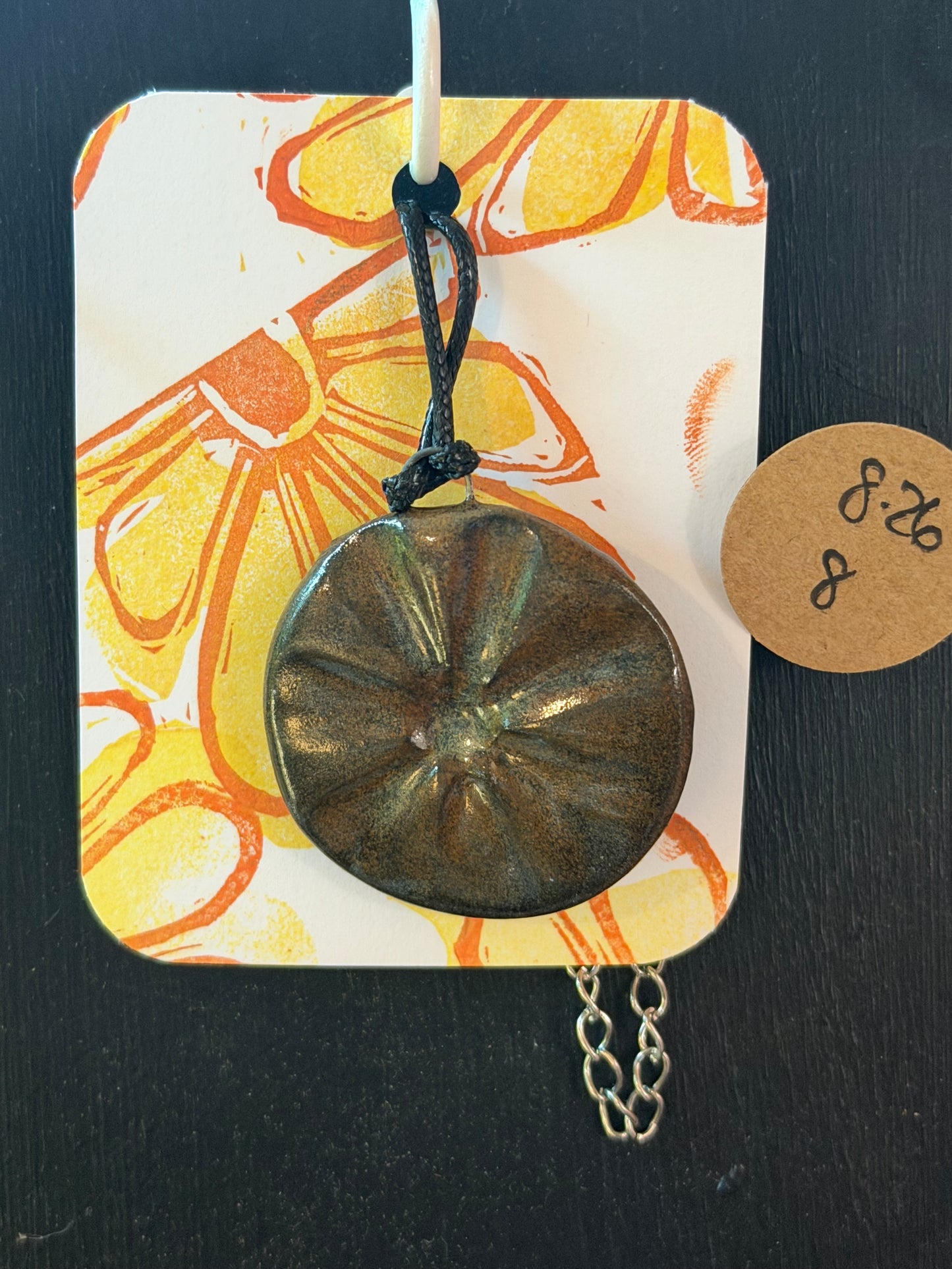 Handmade ceramic necklace