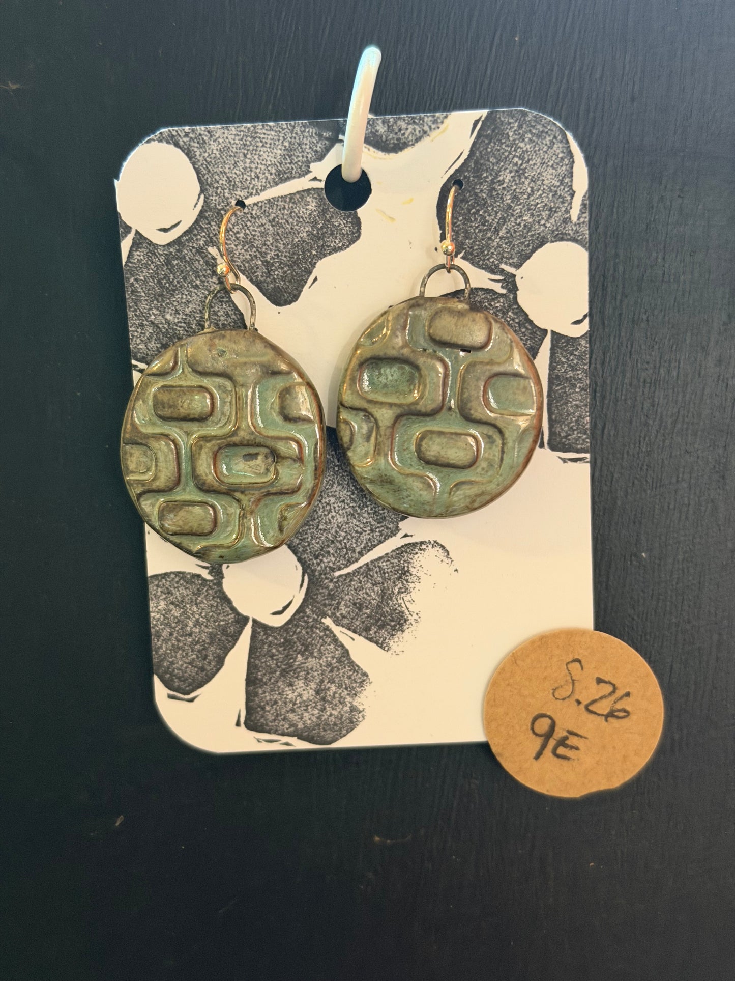 Handmade ceramic earrings
