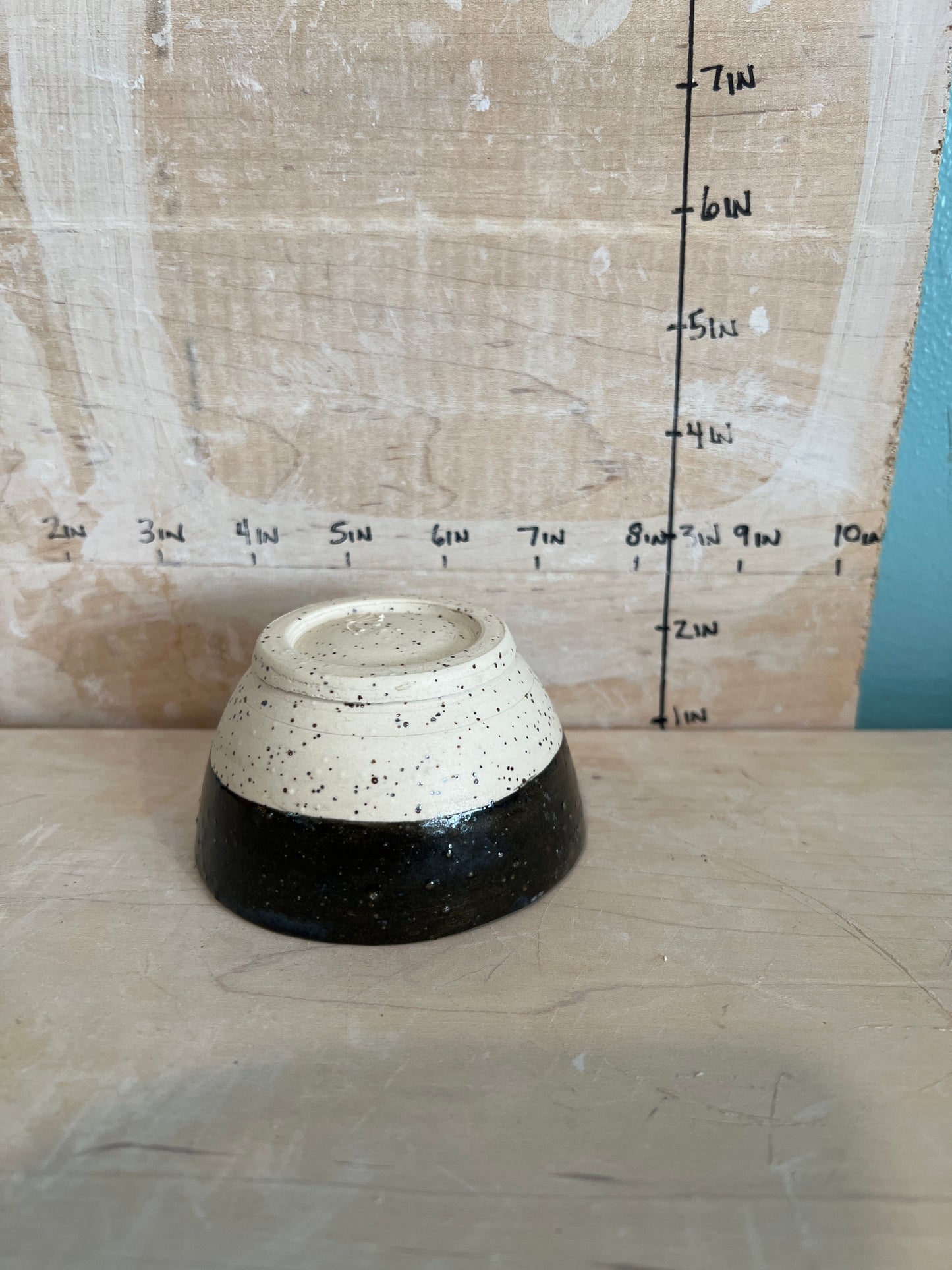 Speckled ceramic bowl