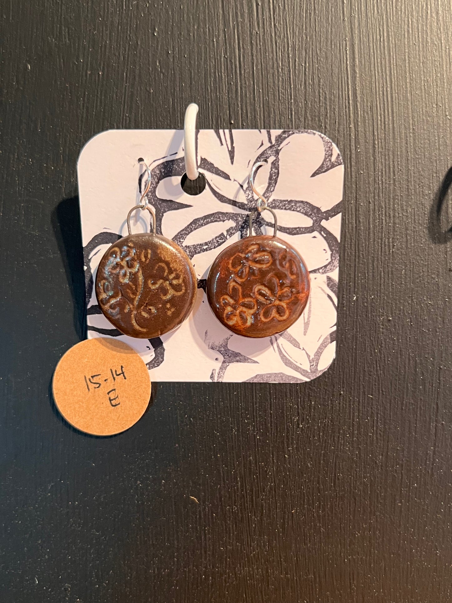 Handmade ceramic earrings