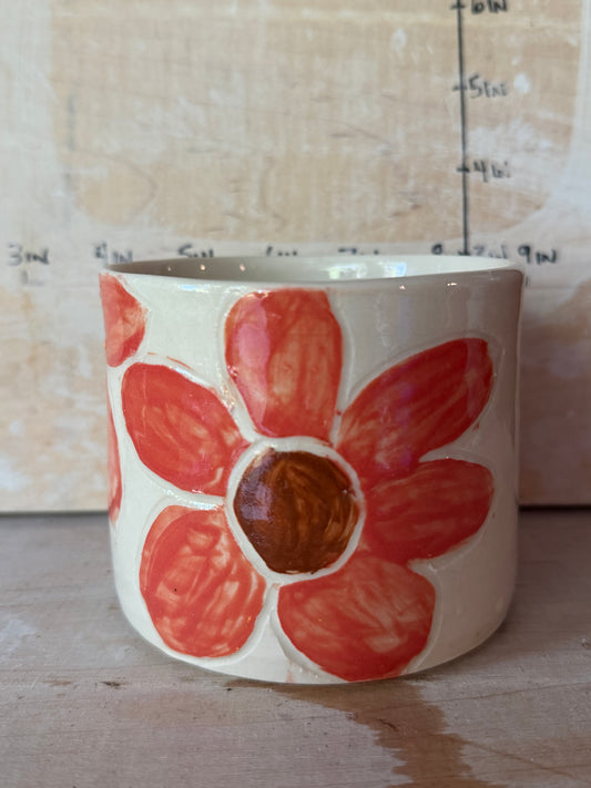 Floral cup/tea bowl/espresso cup/vase