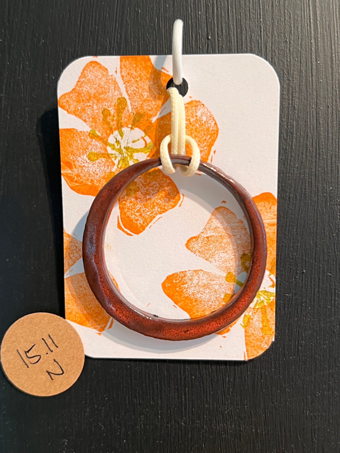 Handmade ceramic necklace