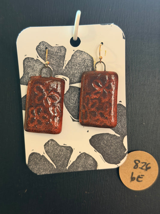 Handmade ceramic earrings