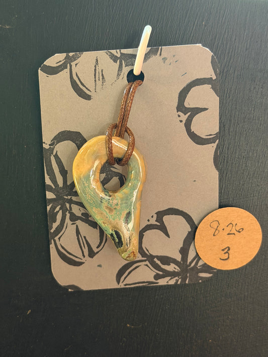 Handmade ceramic necklace