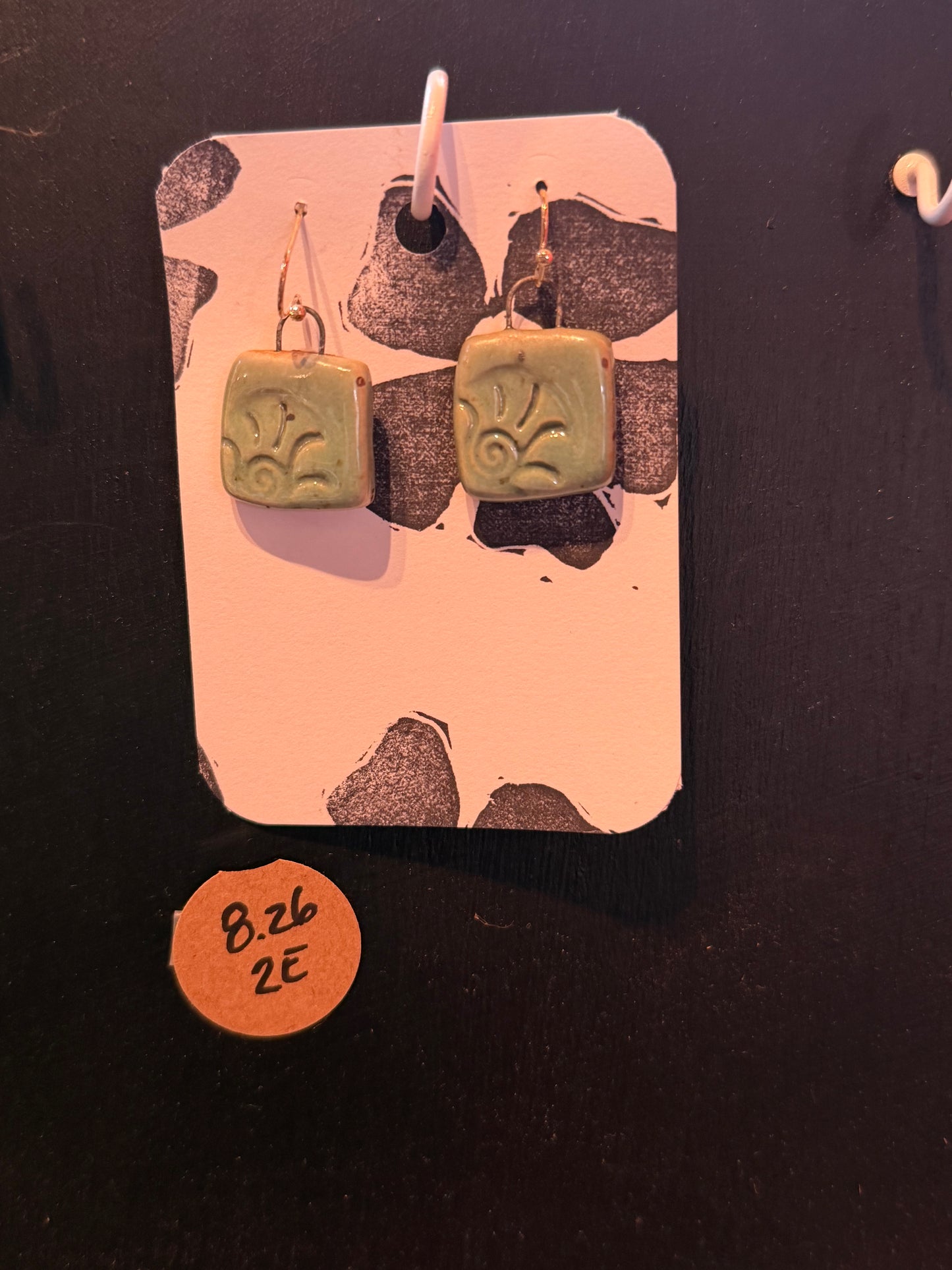 Handmade ceramic earrings