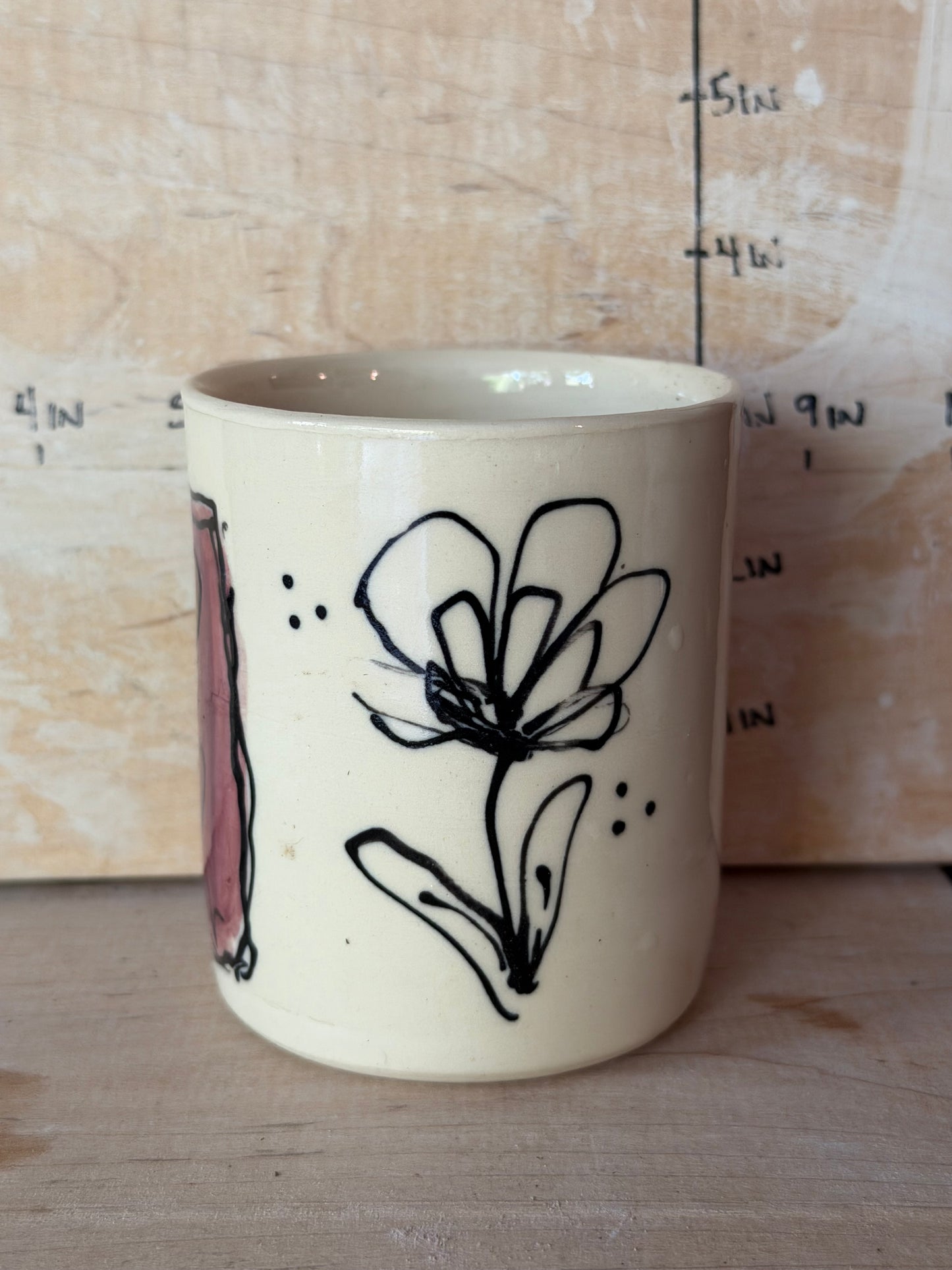 Floral cup/tea bowl/espresso cup/vase