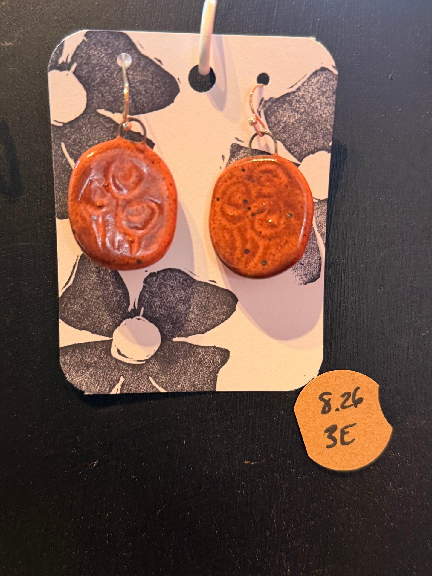 Handmade ceramic earrings
