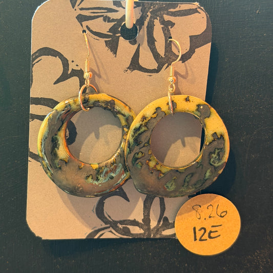 Handmade ceramic earrings