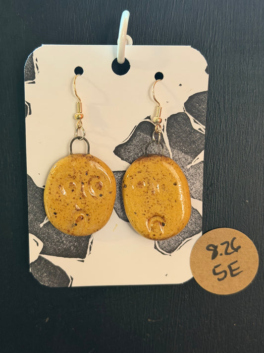 Handmade ceramic earrings