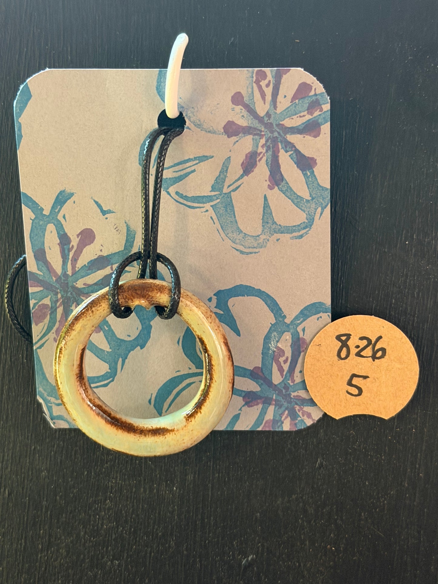 Handmade ceramic necklace