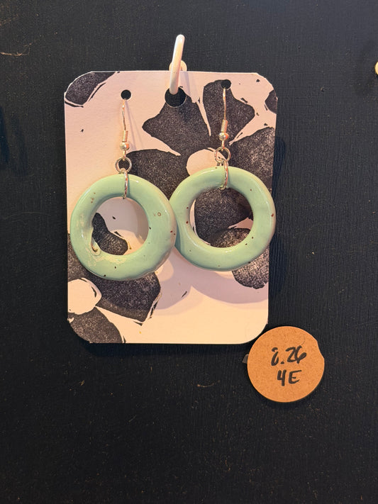 Handmade ceramic earrings
