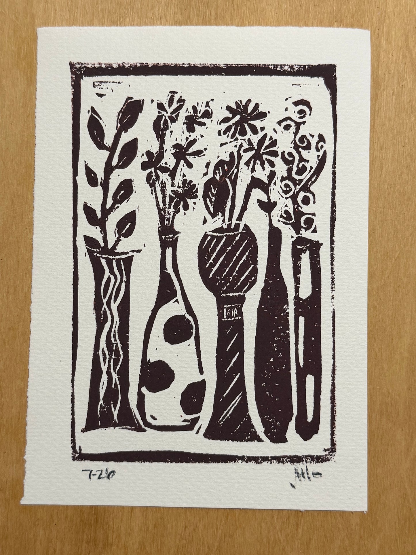 Linocut Print