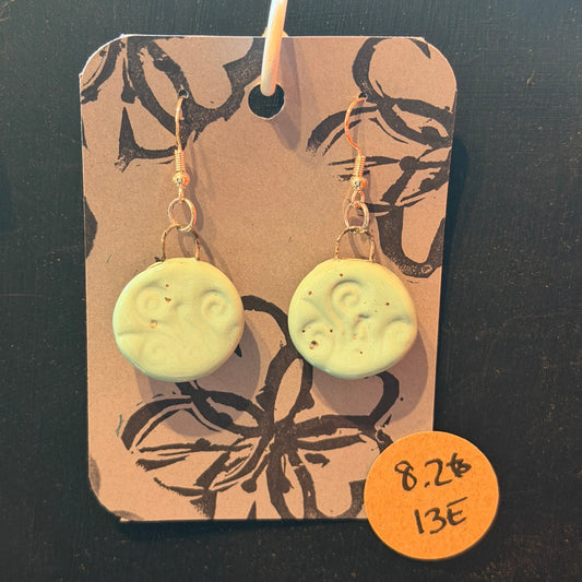 Handmade ceramic earrings