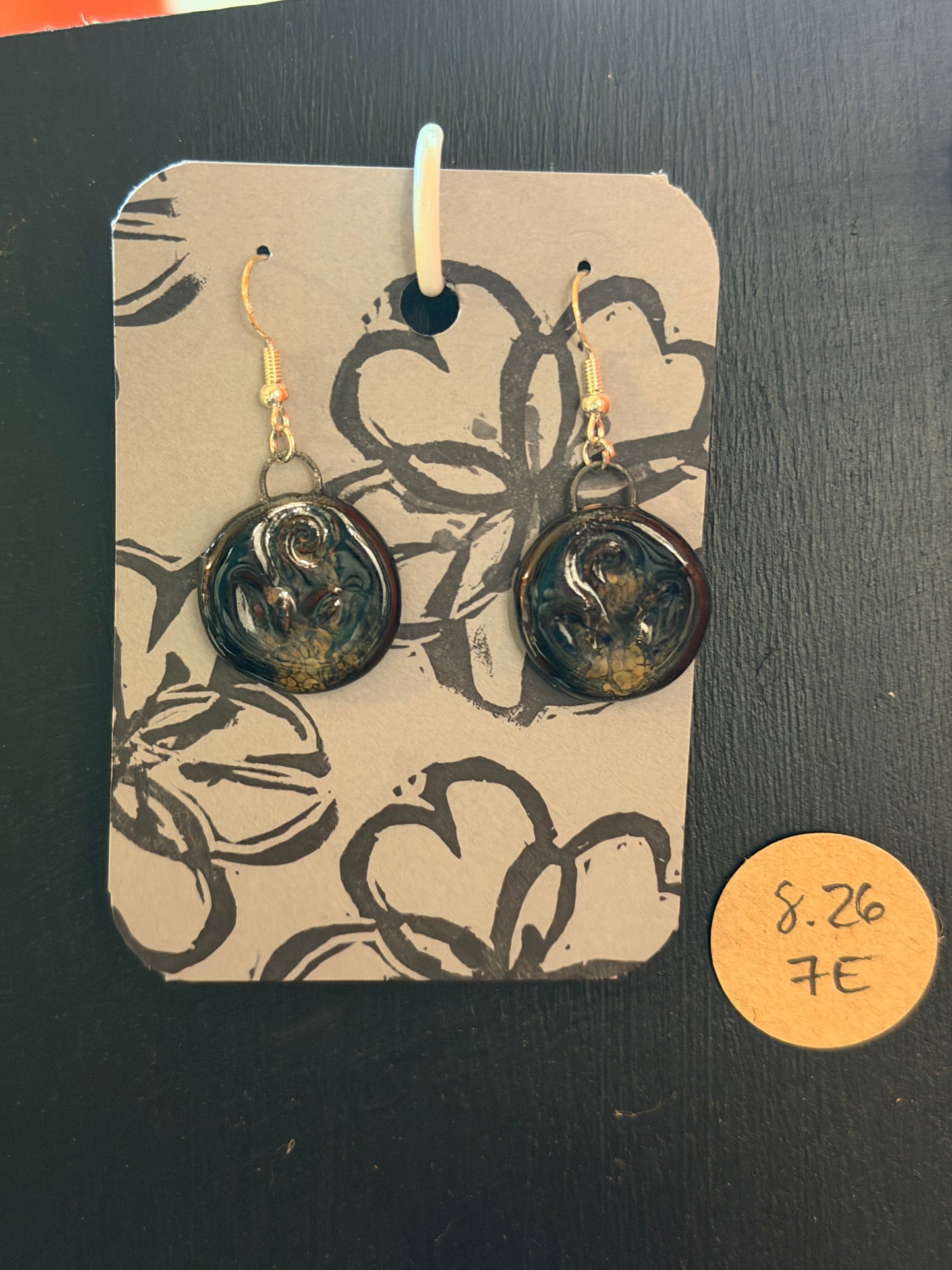 Handmade ceramic earrings