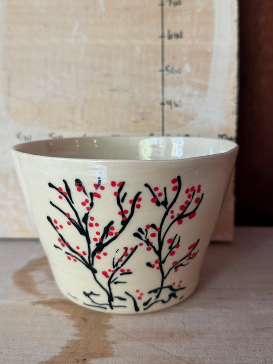 Floral cup/tea bowl/espresso cup/vase