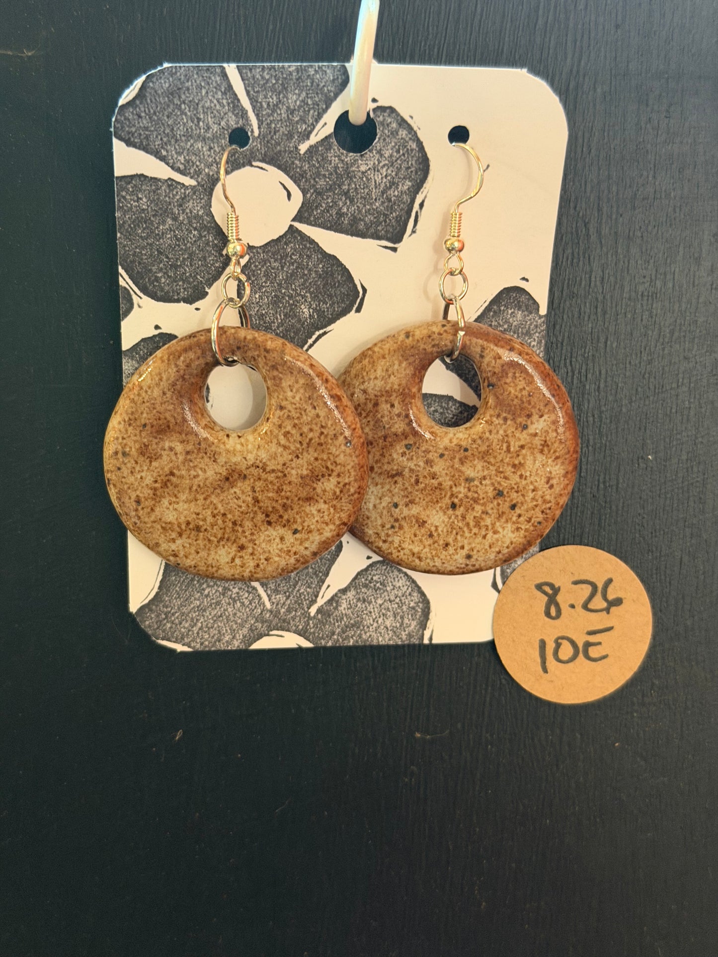 Handmade ceramic earrings