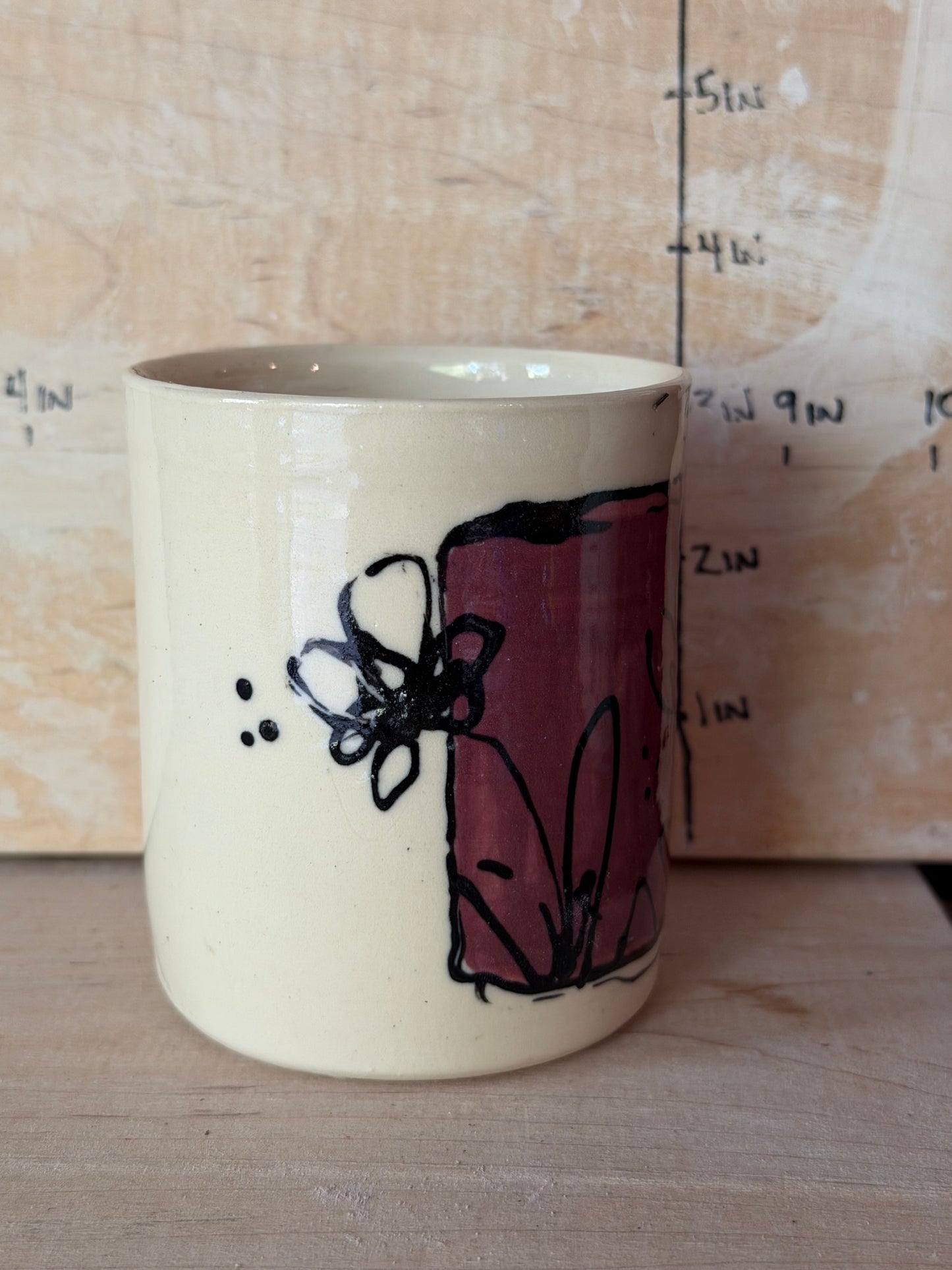 Floral cup/tea bowl/espresso cup/vase