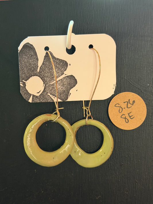 Handmade ceramic earrings