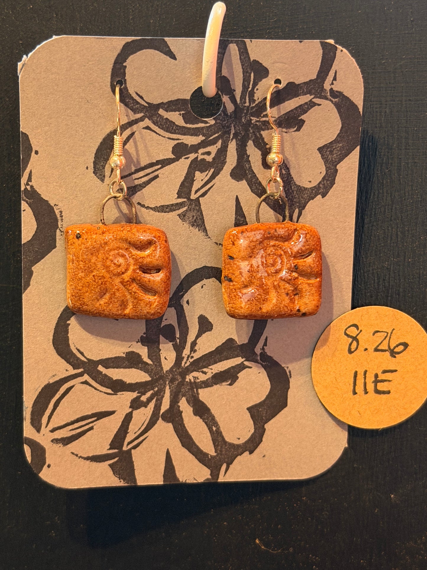 Handmade ceramic earrings