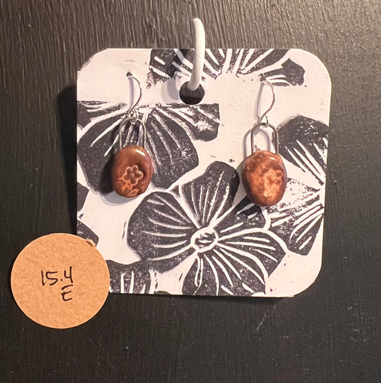 Handmade ceramic earrings