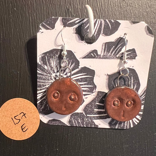 Handmade ceramic earrings