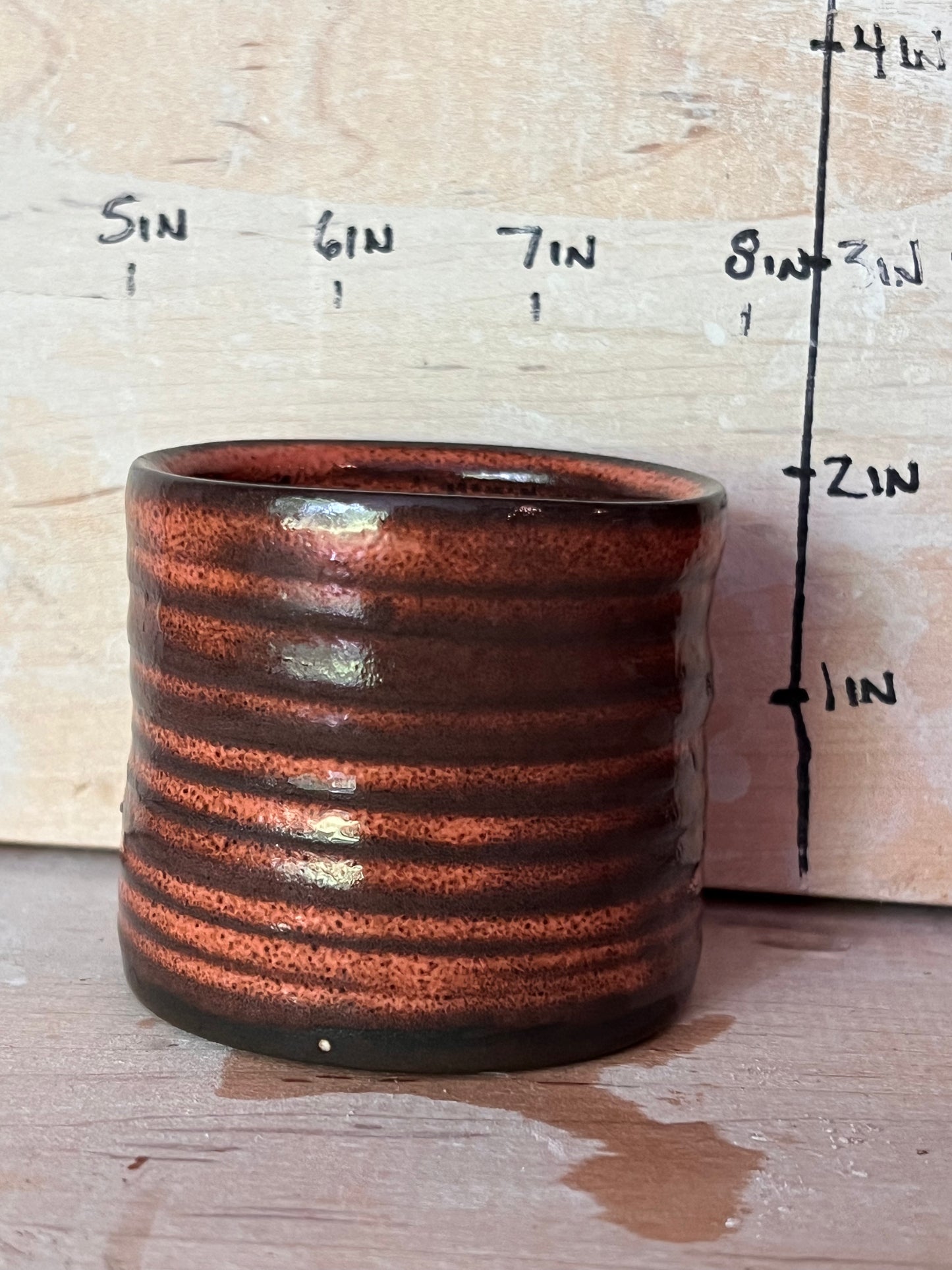 Striped cup/tea bowl/espresso cup