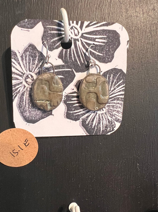Handmade ceramic earrings