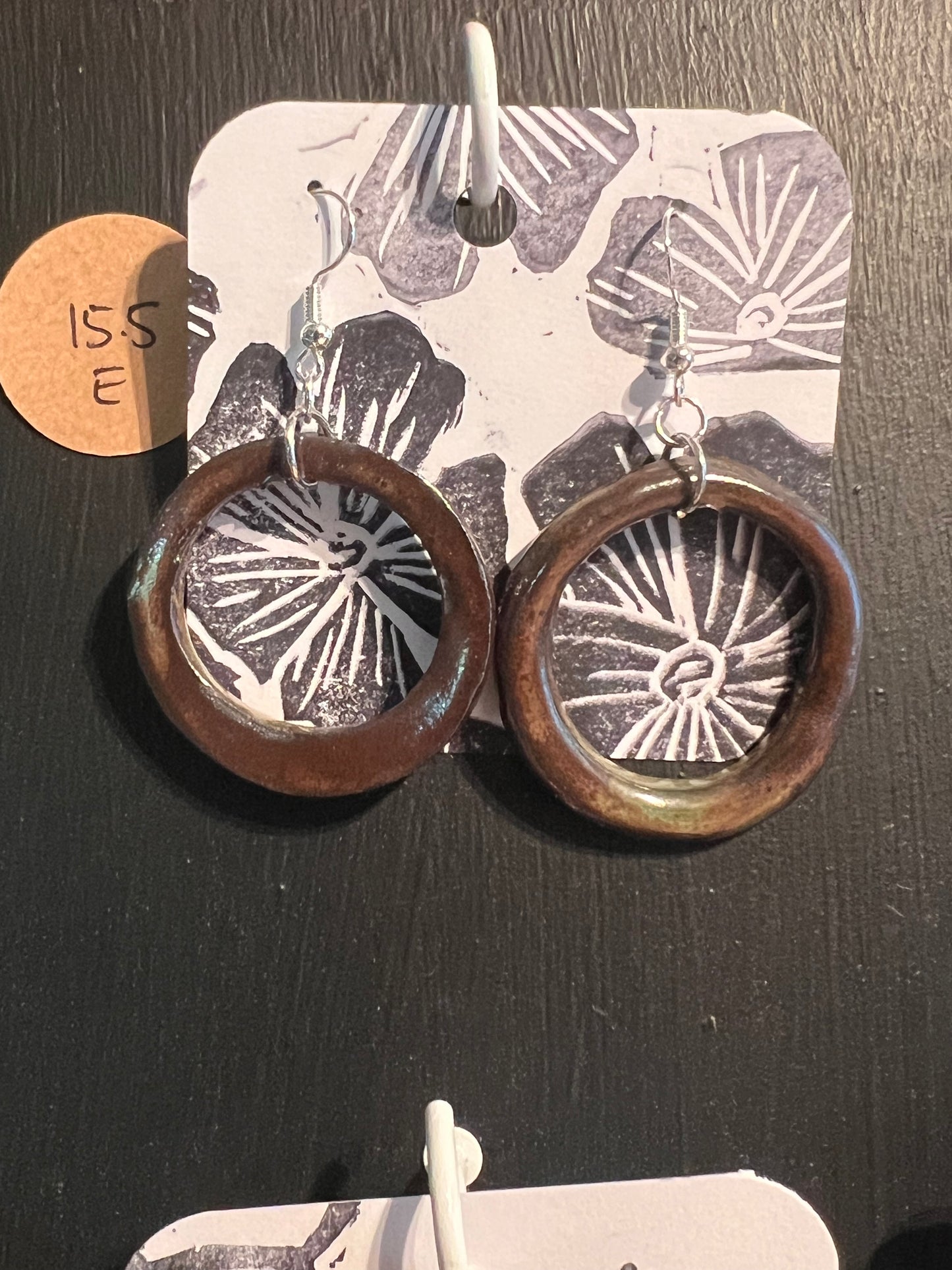 Handmade ceramic earrings