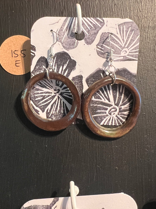 Handmade ceramic earrings