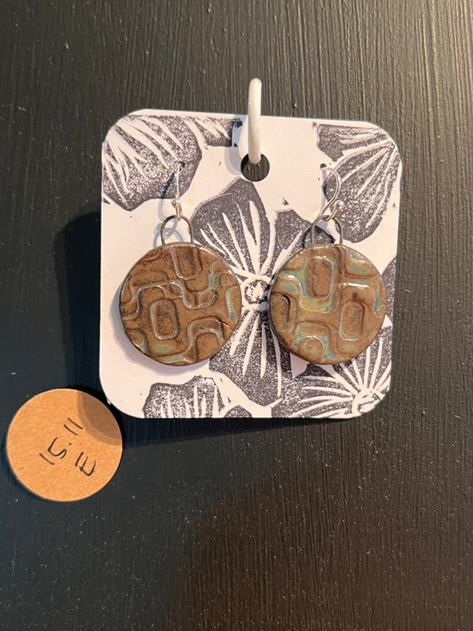 Handmade ceramic earrings