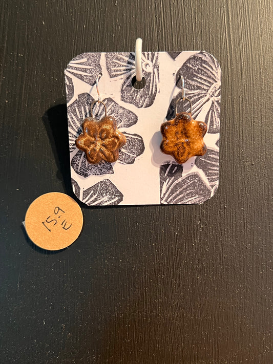 Handmade ceramic earrings
