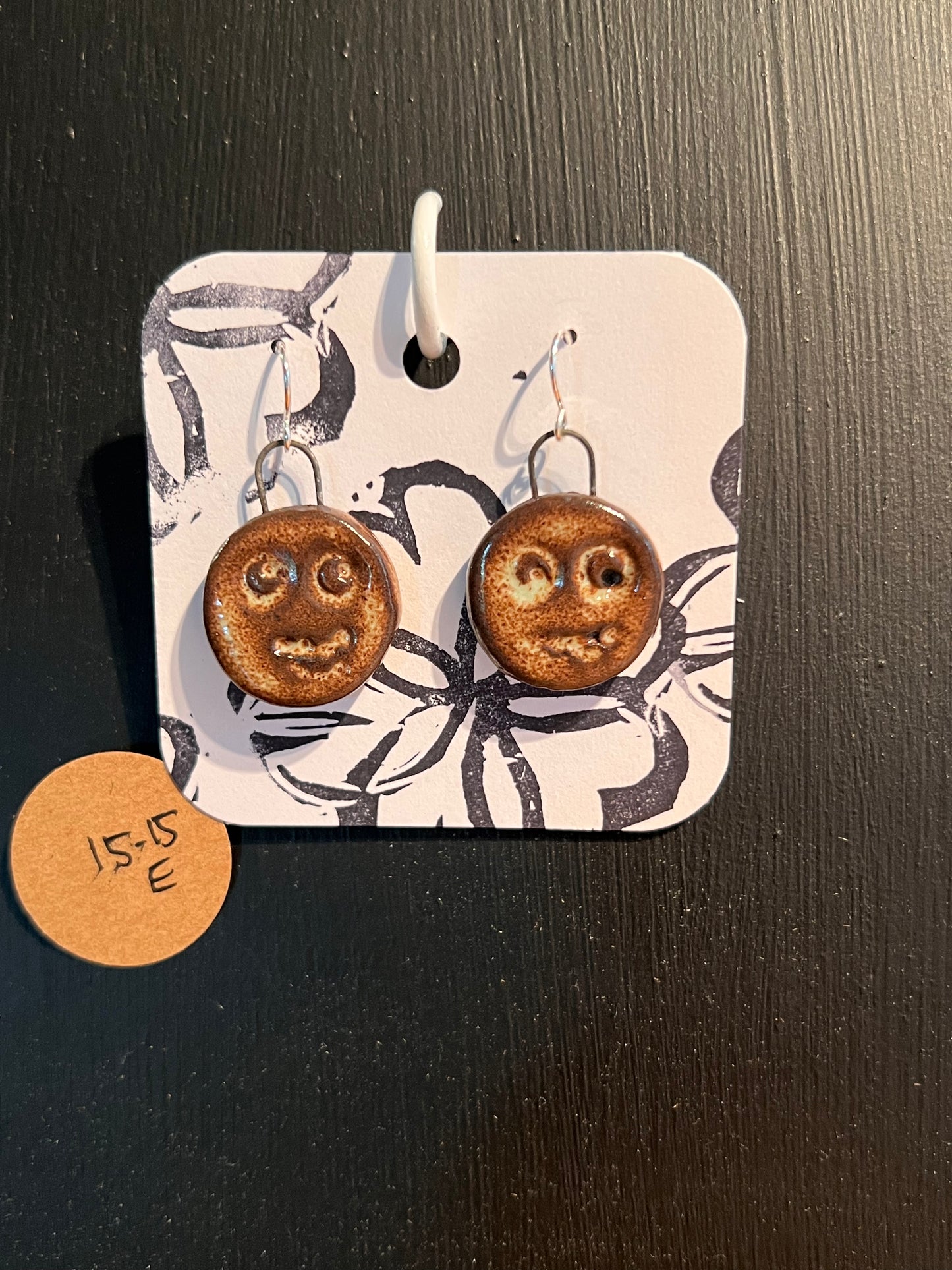 Handmade ceramic earrings