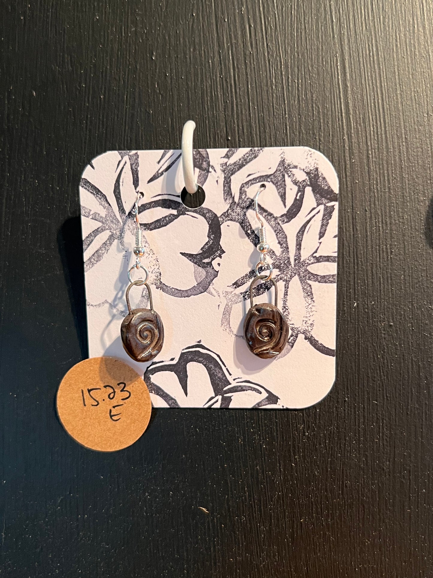 Handmade ceramic earrings