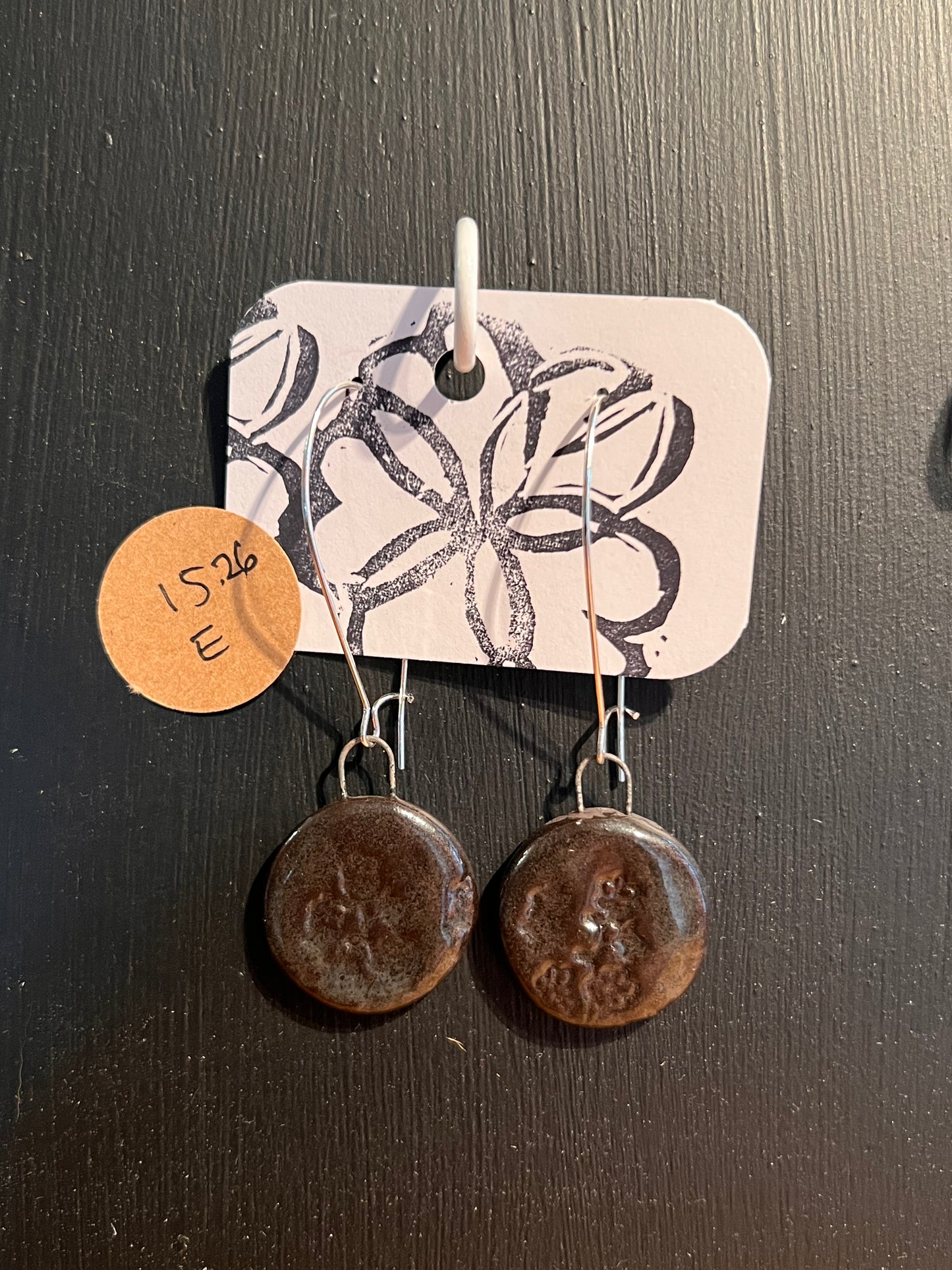 Handmade ceramic earrings
