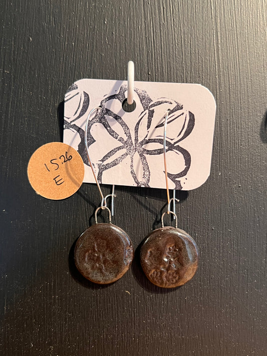 Handmade ceramic earrings