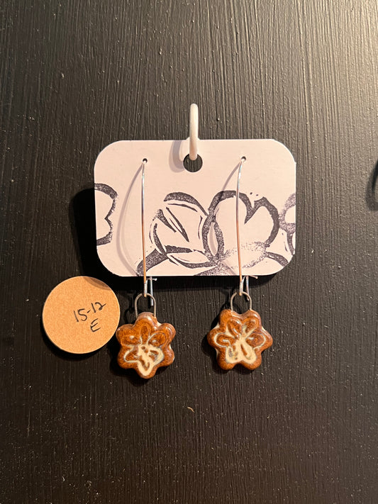 Handmade ceramic earrings