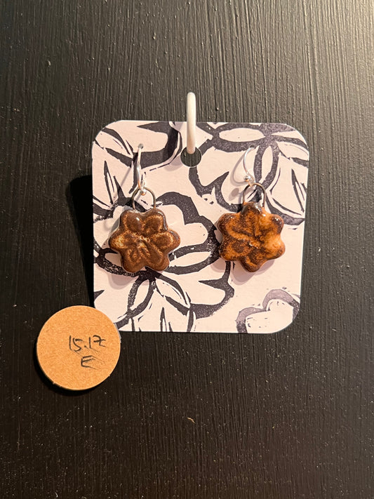 Handmade ceramic earrings
