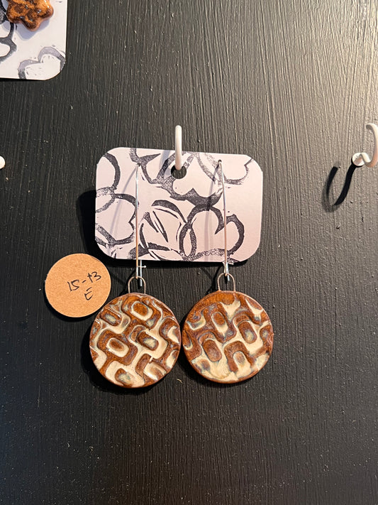 Handmade ceramic earrings