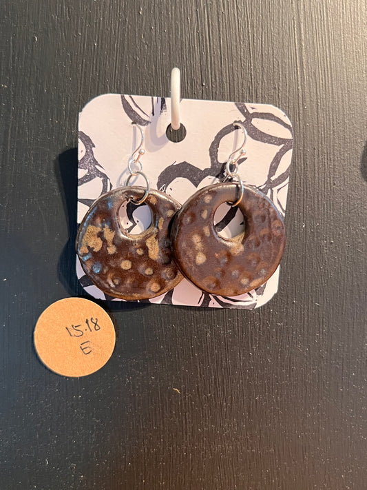 Handmade ceramic earrings
