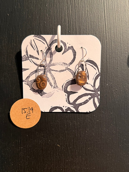 Handmade ceramic earrings