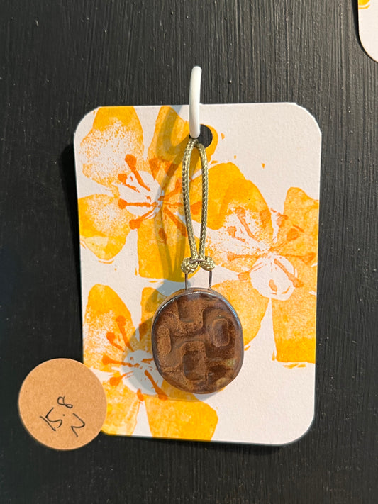 Handmade ceramic necklace