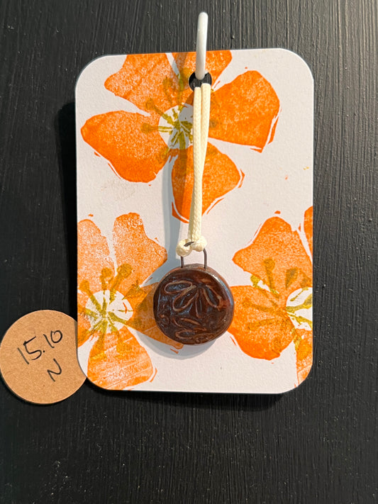 Handmade ceramic necklace